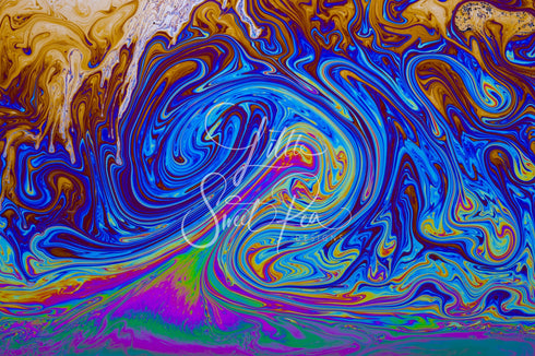 2212 - Abstract Paint Pour Swirl