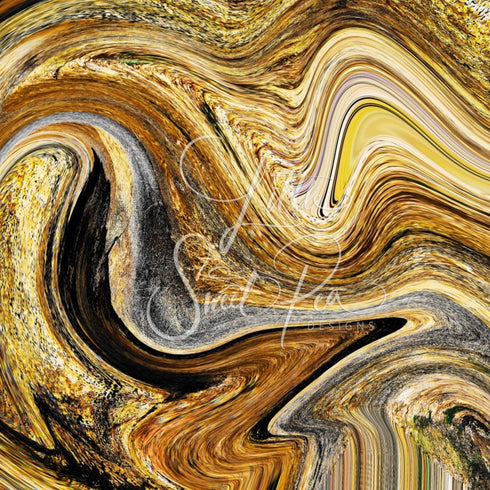 2231 - Abstract Gold Watercolors