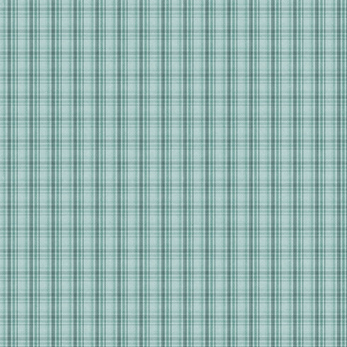 0238 - Light Green Wavy Plaid