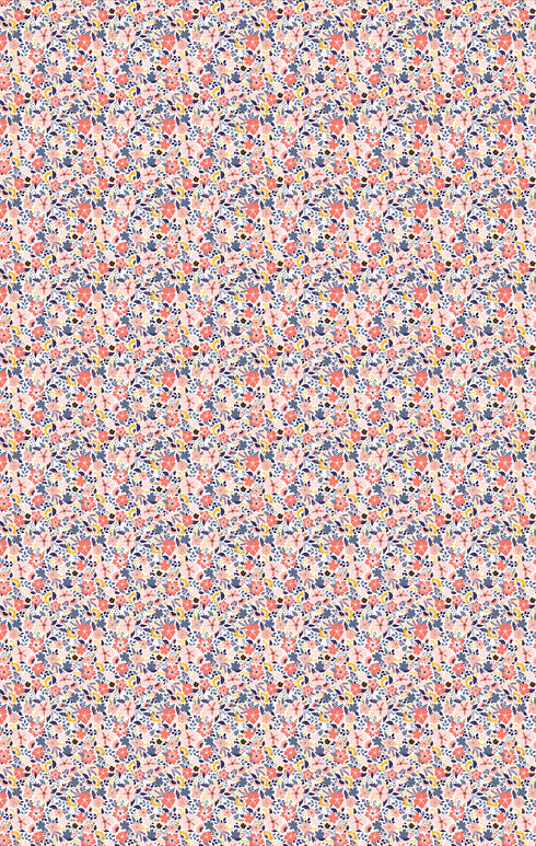 2600 - Peach and Blue Wildflowers (Mirco)