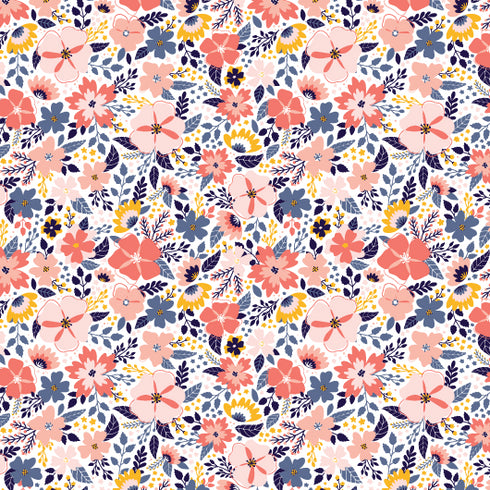 2600 - Peach and Blue Wildflowers (Mirco)