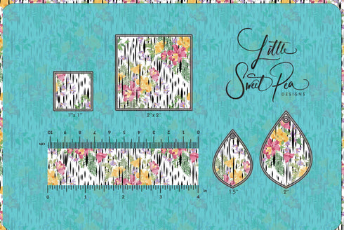 2609 - Splash of Wildflowers with Stripes