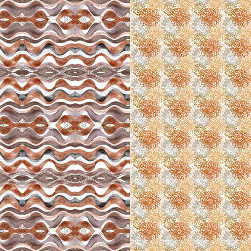2632 - Fall Retro Stripes and Fall Floral Combo Board