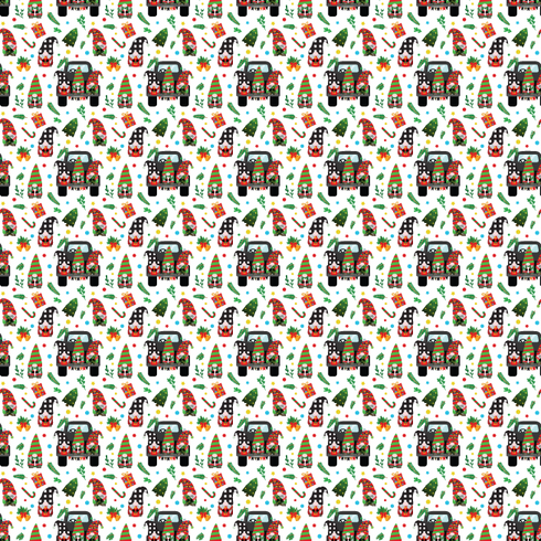 2655 - Christmas Truck Gnomes (Micro)