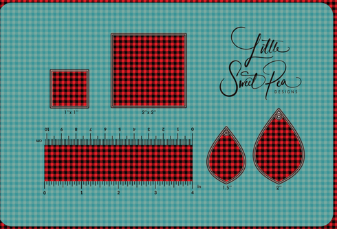 2664 - Red & Black Buffalo Plaid (Mini Micro)