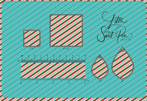 2667 - Christmas Stripes (Small)