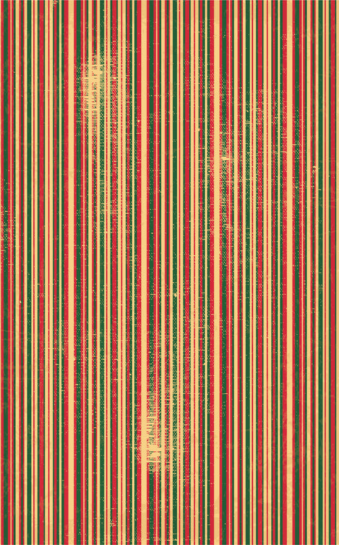 2669 - Christmas Grunge Stripes