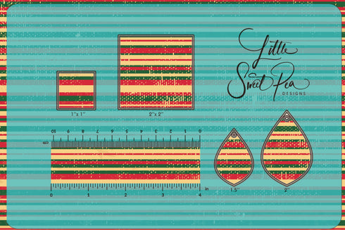 2669 - Christmas Grunge Stripes