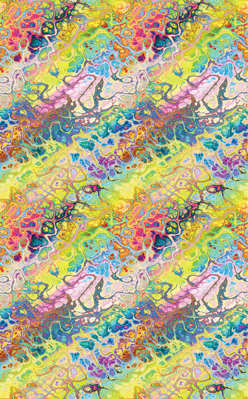 2680 - Abstract Bright Paint Pour