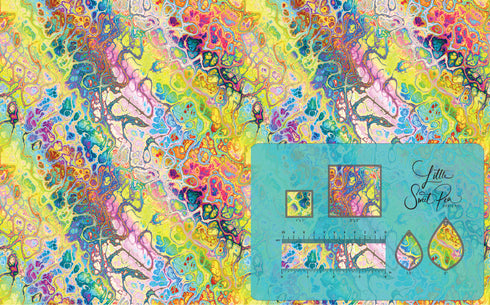 2680 - Abstract Bright Paint Pour