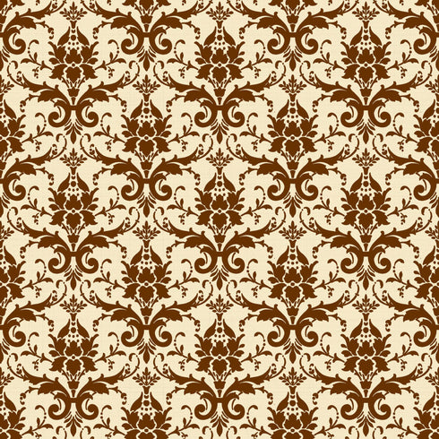 0285 - Brown Linen Damask