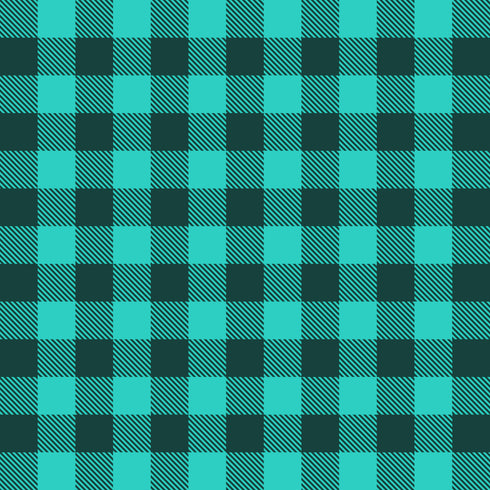 0040 - Small Teal & Black Plaid