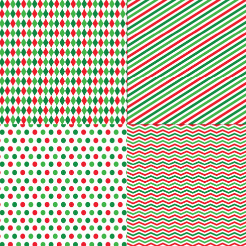 3000 - Christmas Green and Red