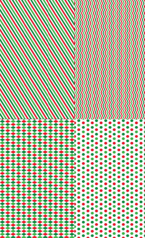 3000 - Christmas Green and Red