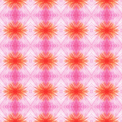 3045 - Pink and Red Boho Flowers