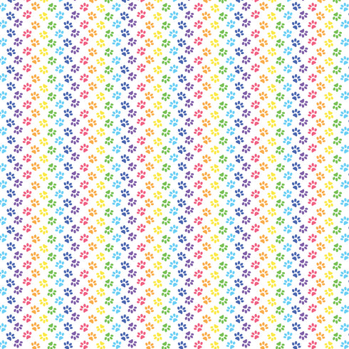 3063 - Rainbow Puppy Paws