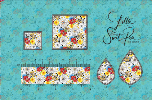 3127 - Pencil Sketch Flowers (micro)