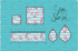 3130 - Wildflowers on Blue and White Stripes