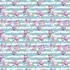 3130 - Wildflowers on Blue and White Stripes
