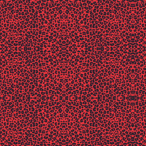 0409 - Burnt Orangish Red and Black Animal Print