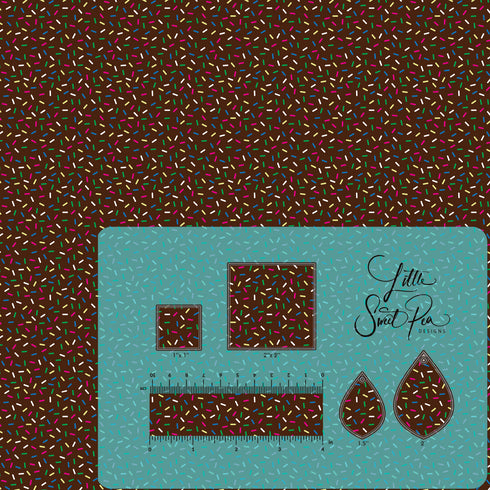 4093 - Chocolate Brown Background Sprinkles