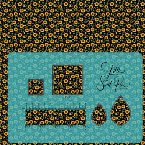 4095 - Golden Sunflowers (Micro Print)
