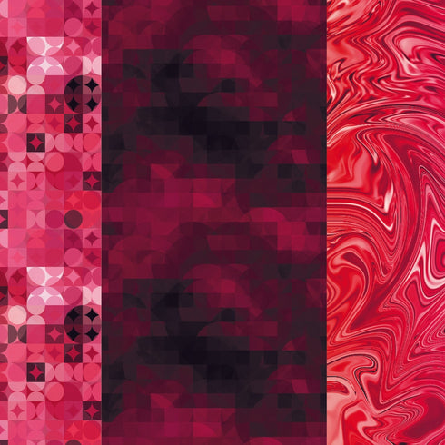 0410 - Pink Abstract Valentine's Mixed Bundle