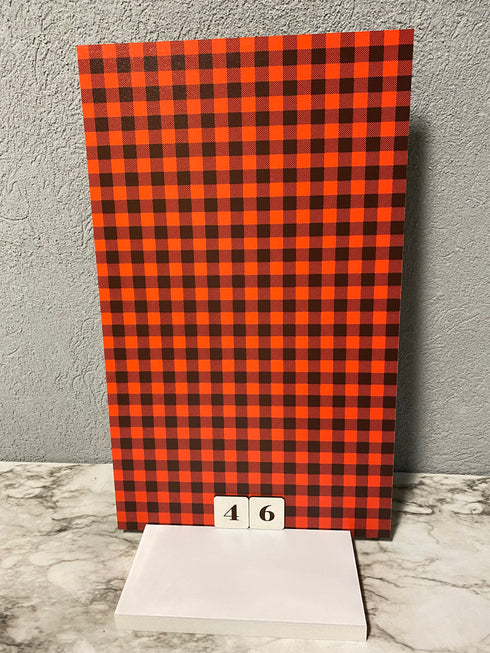 0046 - Orange and Black Buffalo Plaid