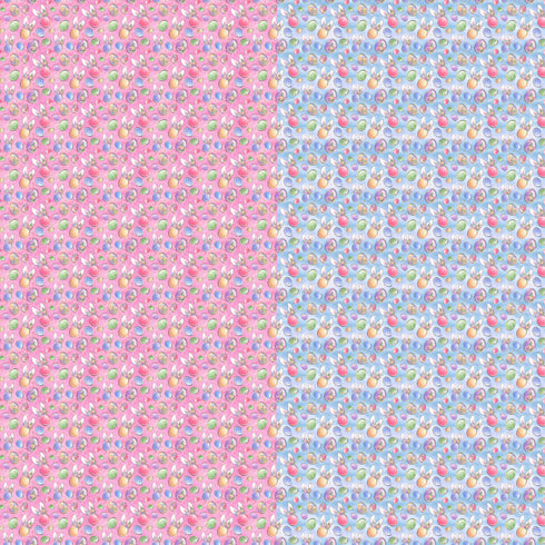 5043 - Pastel Easter Bunny Ears and Eggs