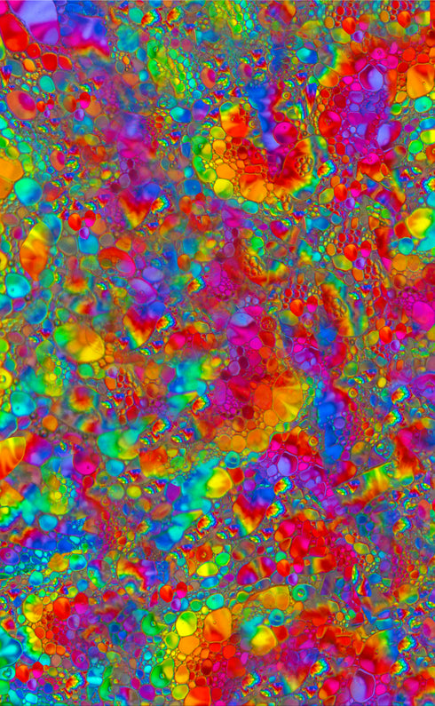 5074 - Blurry Abstract Rainbow Bubbles