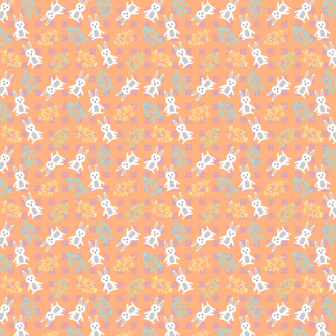 0528 - Soft Orange Easter Bunnies