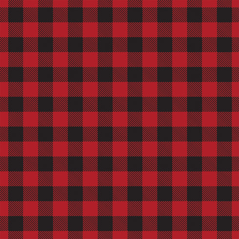 0039 - Red & Black Buffalo Plaid (Regular Size)
