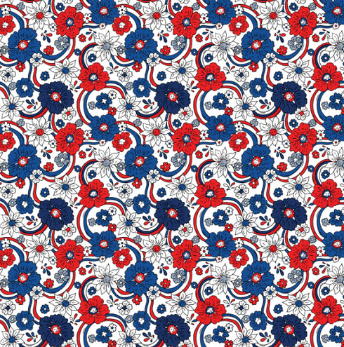 6005 - Micro Red, White and Blue Patriotic Flowers