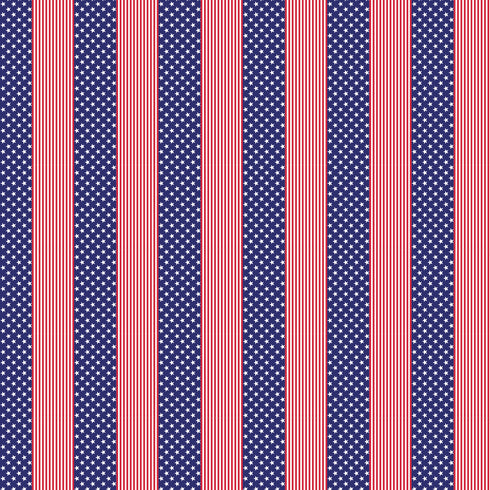 6009 - Small - Micro Red, White and Blue Stars and Stripes Vertical 1" Blocks