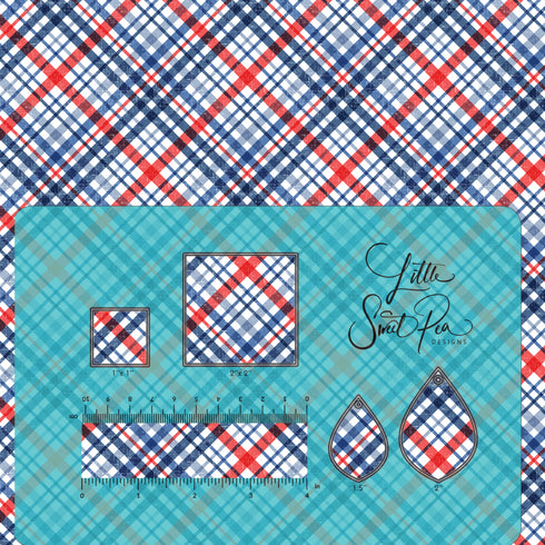 6022 - Red, White and Blue Patriotic & Picinic Stripes