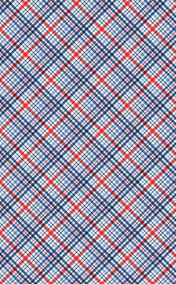 6022 - Red, White and Blue Patriotic & Picinic Stripes