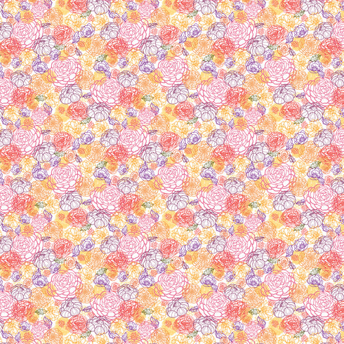 6025 - Flower Pencil Line Explosion