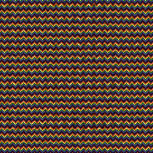 6031 - Rainbow Zig Zag - Sweater Print