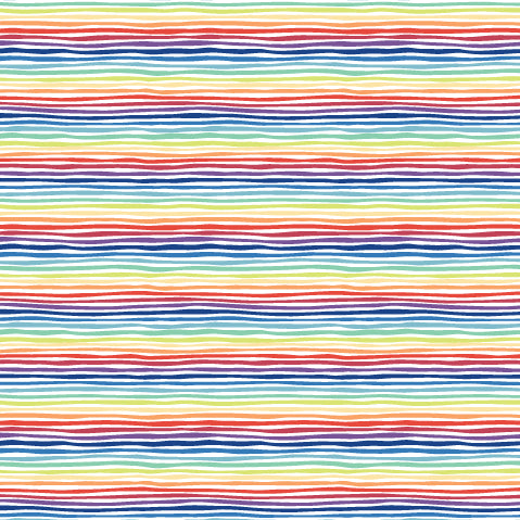 6034 - Abstract Hand Drawn Rainbow Stripes