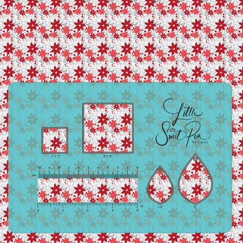 6068 - Christmas Poinsettia Flower Pattern (Micro)