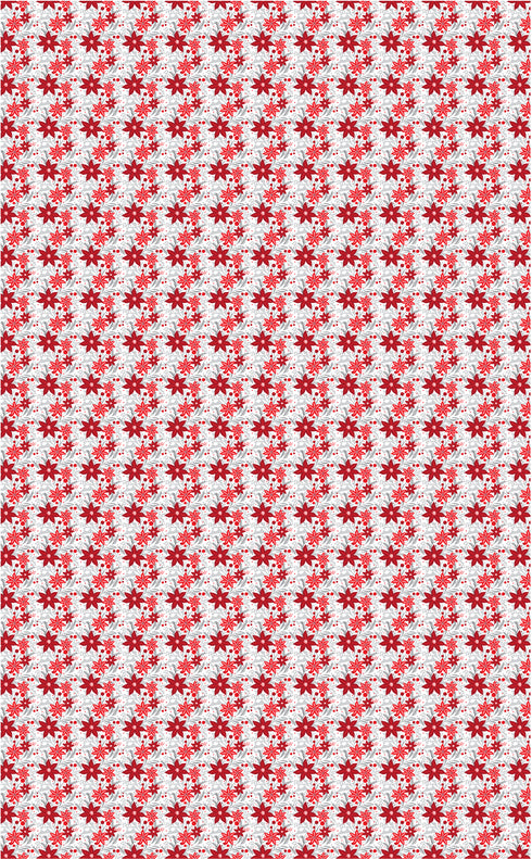 6068 - Christmas Poinsettia Flower Pattern (Micro)