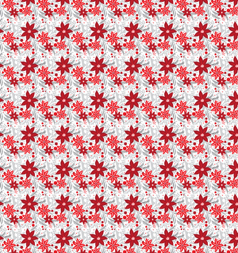 6068 - Christmas Poinsettia Flower Pattern (Micro)