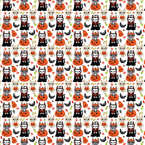 6076 - Halloween Cats and Bats (Micro)