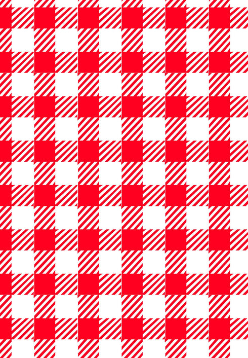 0614 - Red & White Picnic Plaid
