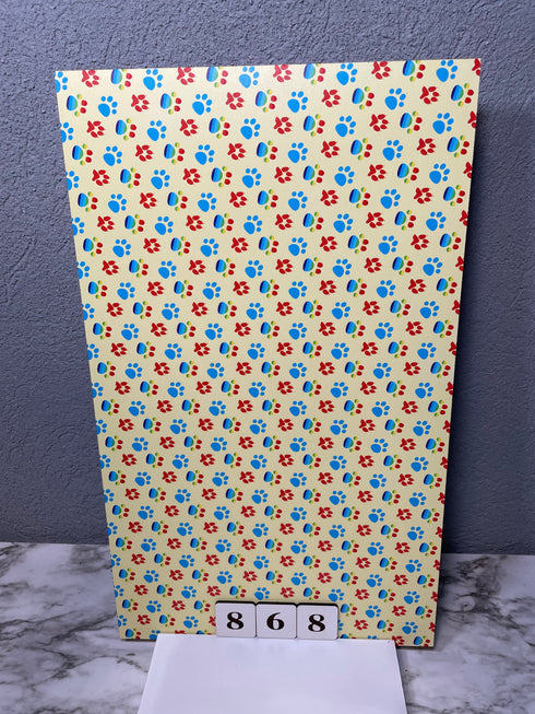 0868 - Yellow Dog Print