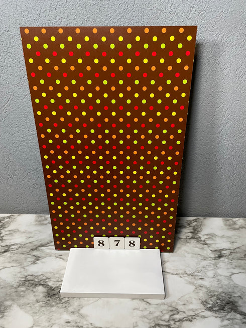 0087 - Dots on a Brown Background