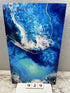 0929 - Blue Abstract Paint Pour