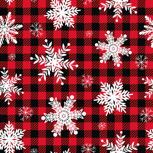 0172 - Buffalo Plaid with Snowflakes