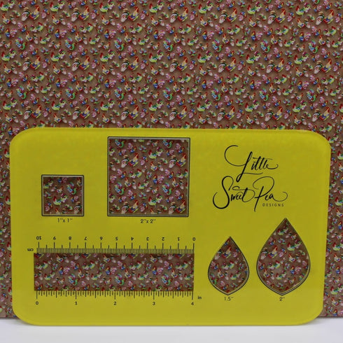 6027 - Micro Watercolor Roosters and Chickens