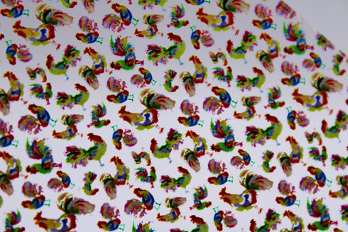 6027 - Micro Watercolor Roosters and Chickens